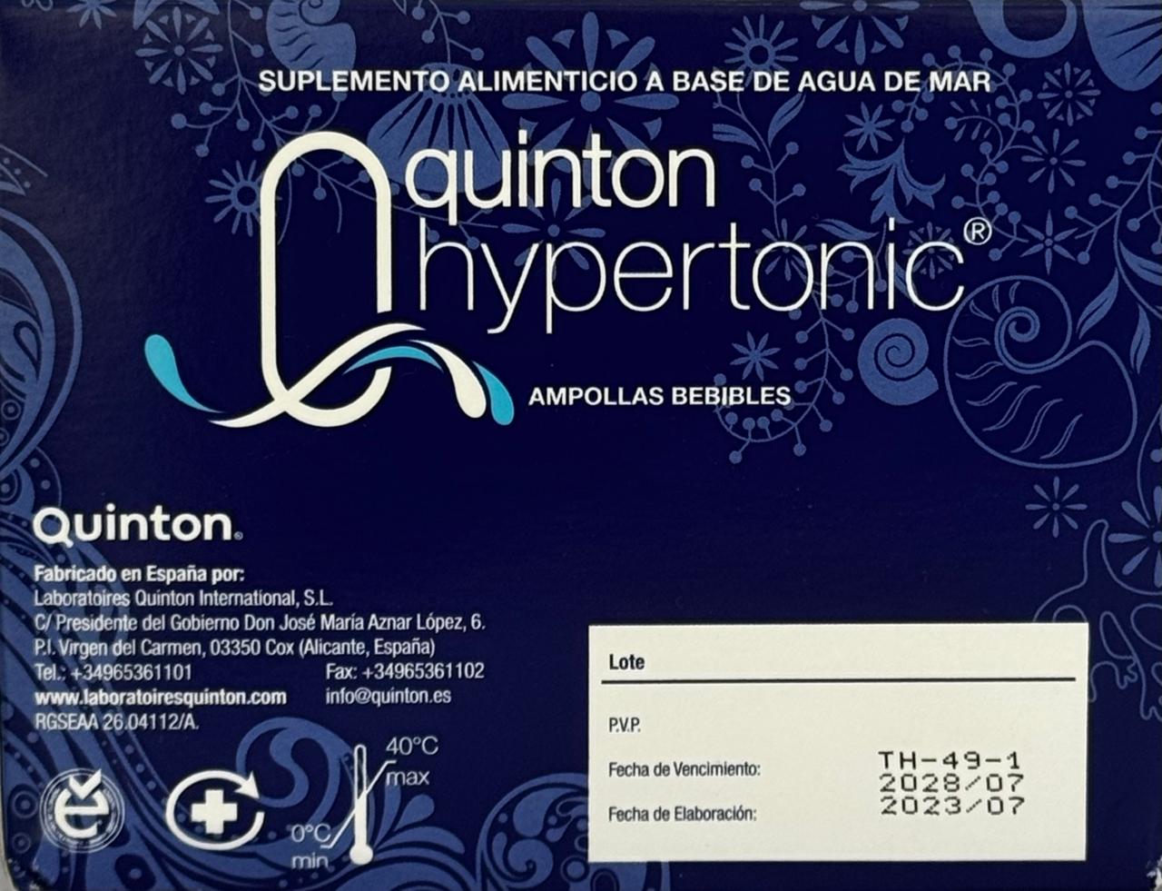 Quinton Hypertonic ( Agua De Mar )