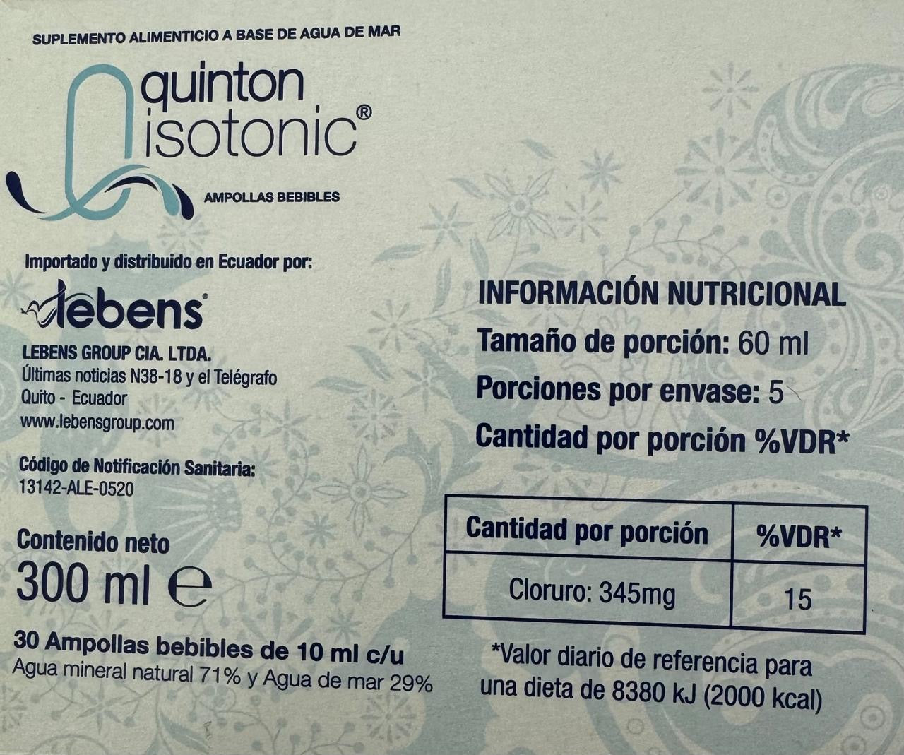 Quinton Isotonic ( Agua De Mar )